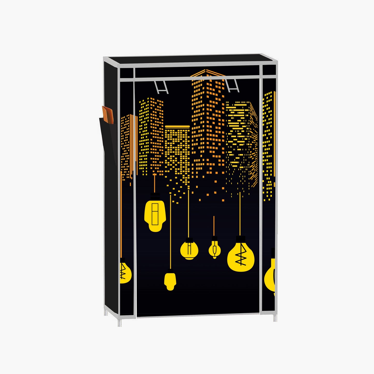 FurnishBite A6 6 Layer Collapsible Shoe Rack (Color - 11 Black, DIY)