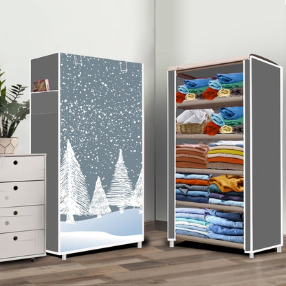 FurnishBite A5 5 Layer Collapsible Shoe Rack (Color - 13 Grey, DIY)