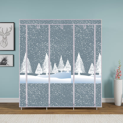 FurnishBite - D2 Printed Carbon Steel Collapsible Wardrobe  (13 Grey, DIY(Do-It-Yourself)