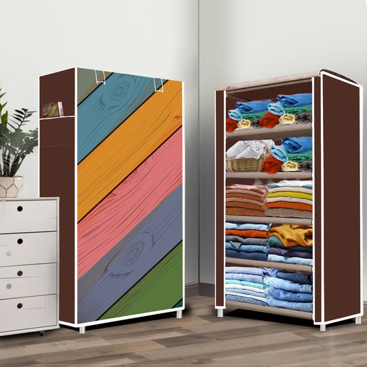 FurnishBite A5 5 Layer Collapsible Shoe Rack (Color - 16 Yellow, DIY)