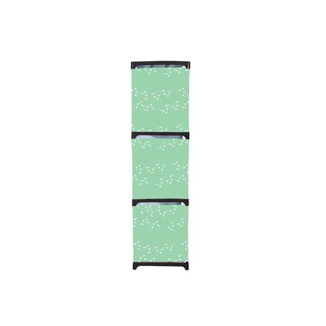 FurnishBite A4 4 Layer Collapsible Bookshelf for storing (Books, collectibles etc) (Color 5 Green, DIY)